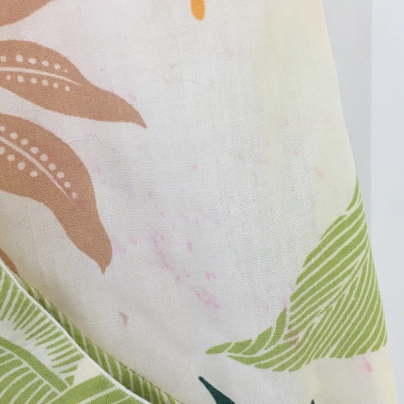 {60s Hawaiian} Tunic Mini Dress + Coconut Buttons - Picture 4 of 4